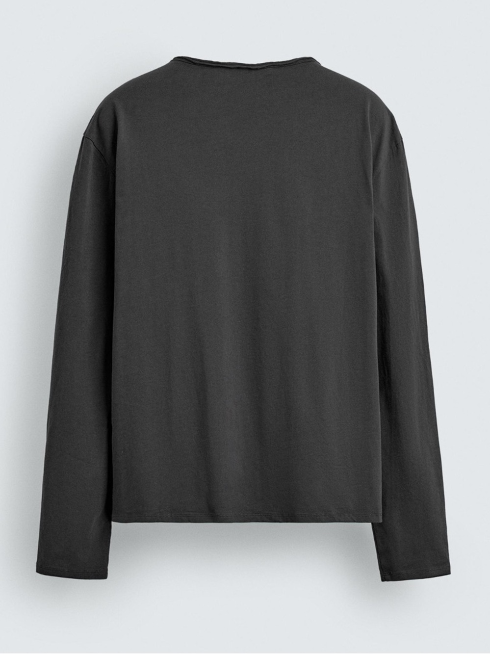 Zara Black Long Sleeve Tee 🖤 Soft‎ Cotton Everyday Essential XL